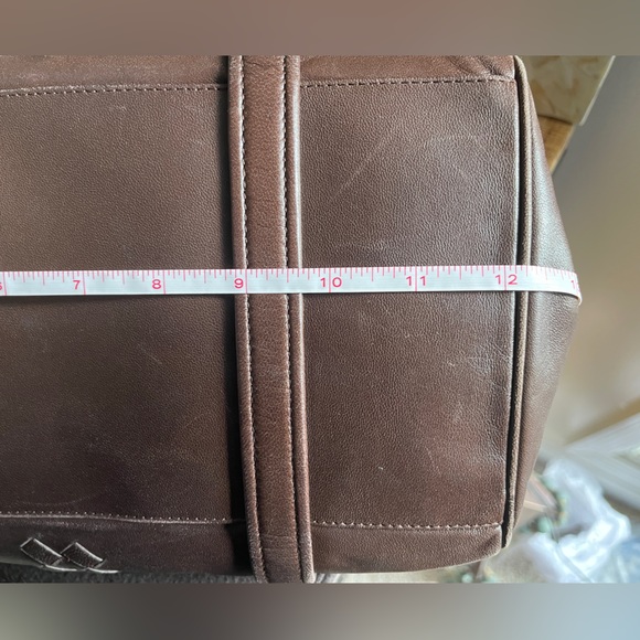 BOTTEGA VENETA Brown Leather Mini Boston Bag - Picture 9 of 10